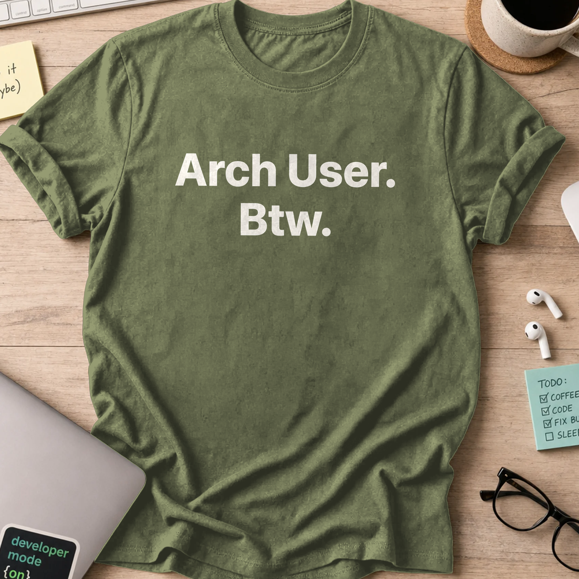 Arch Linux Shirt - Military Green