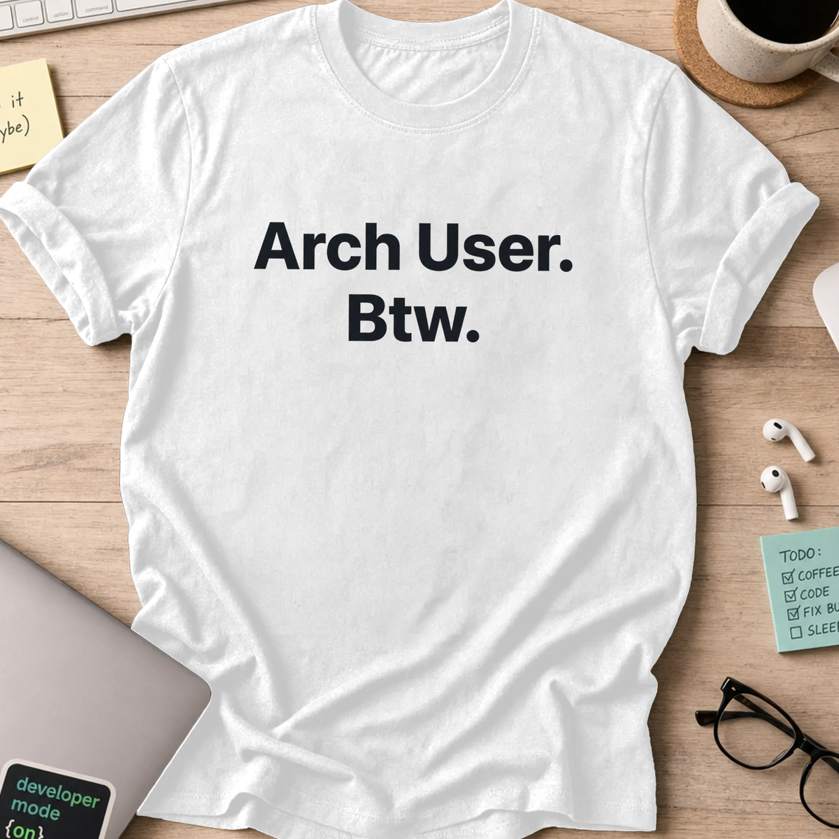 Arch Linux Shirt - White