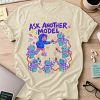Ask Another Model Shirt — Natural storefront mockup