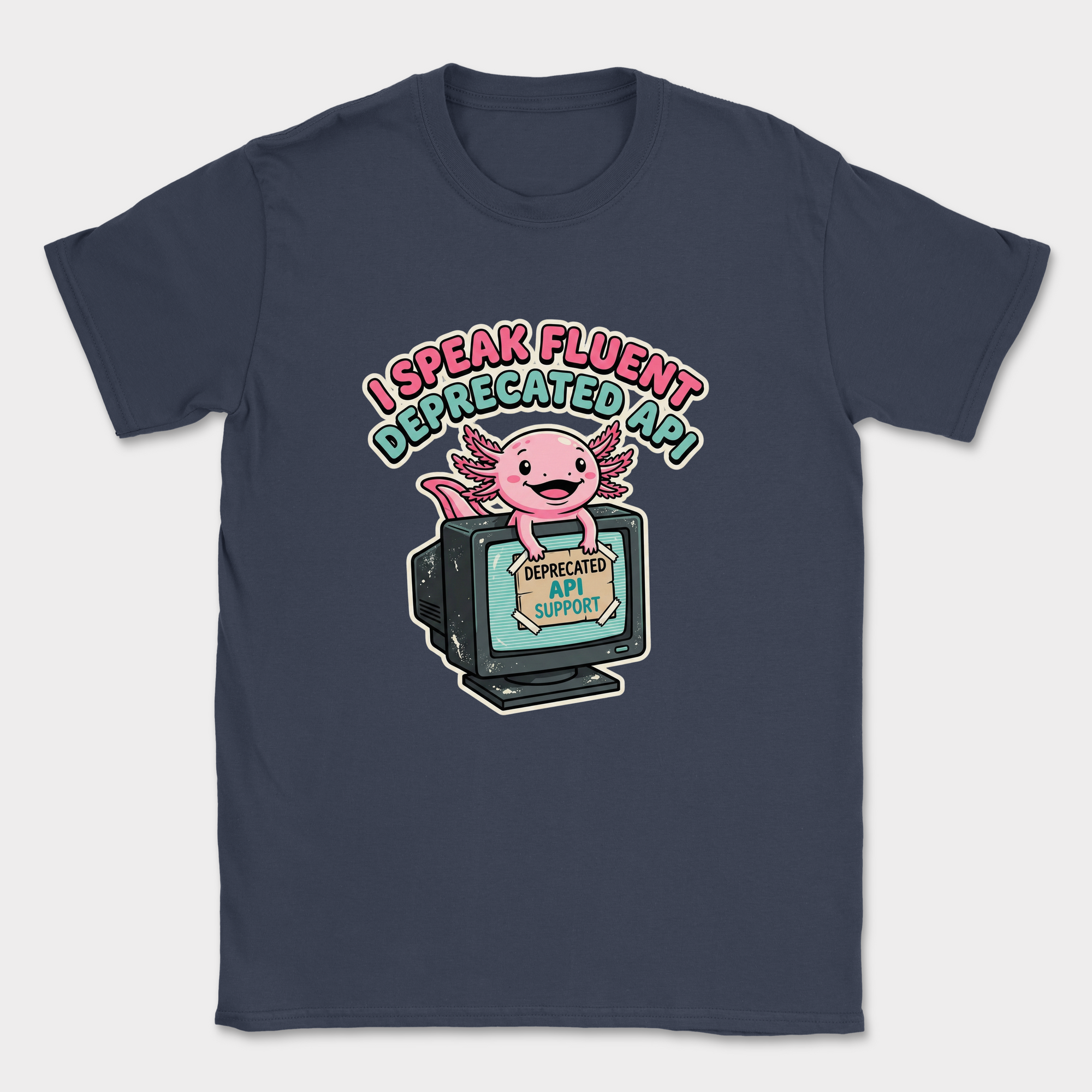 axolotl fluent deprecated API shirt — Navy