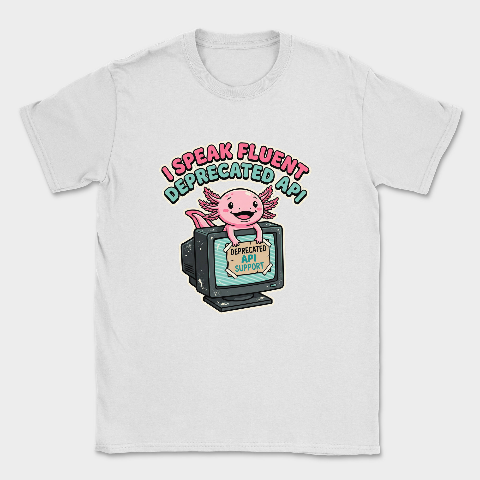 axolotl fluent deprecated API shirt — White