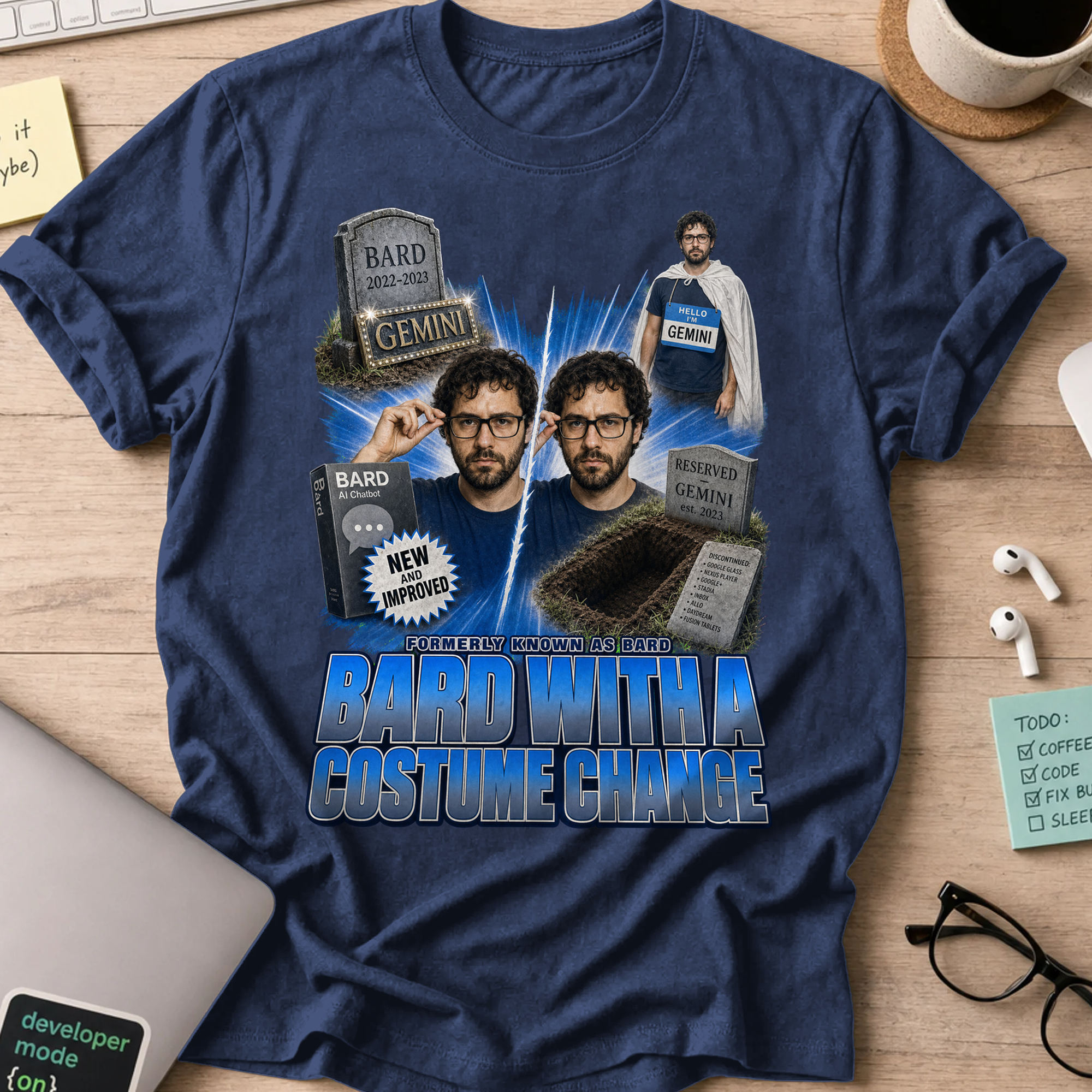 Bard With A Costume Change Shirt - Navy