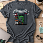 basis admin dog shirt - Dark Heather