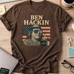 ben hackin hacker shirt - Dark Chocolate