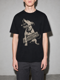 dog holding keyboard – Black detail
