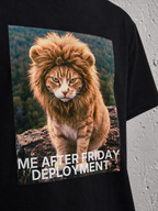 Friday Deployment — Black print detail