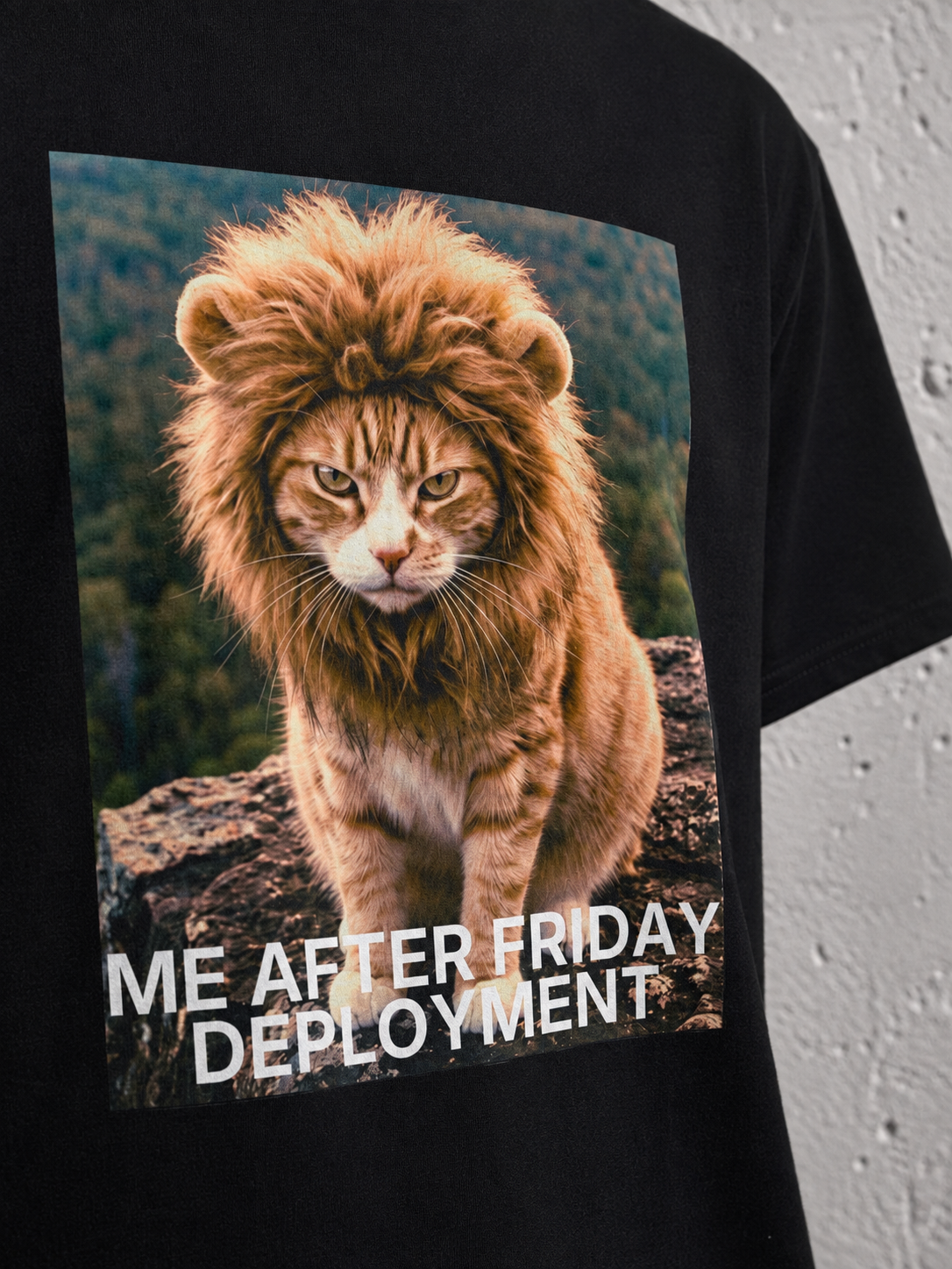 Friday Deployment — Black print detail