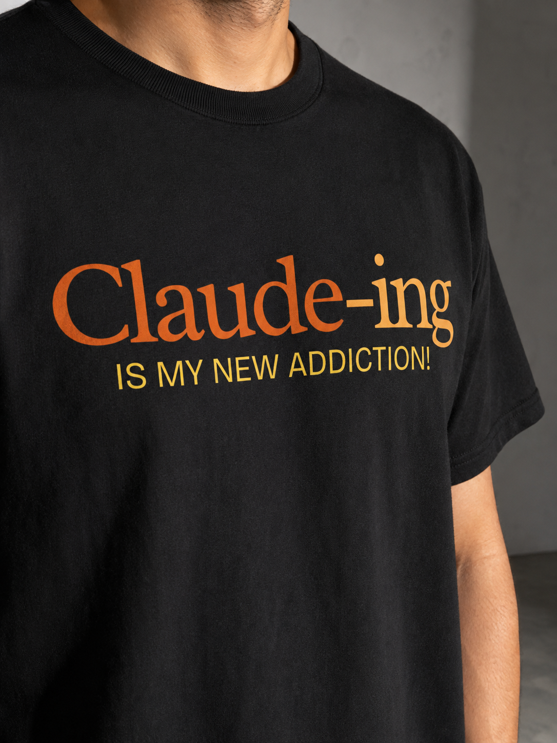 Claude-ing Is My New Addiction — Black DTG detail