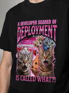 developer scared of deployment – Black print detail