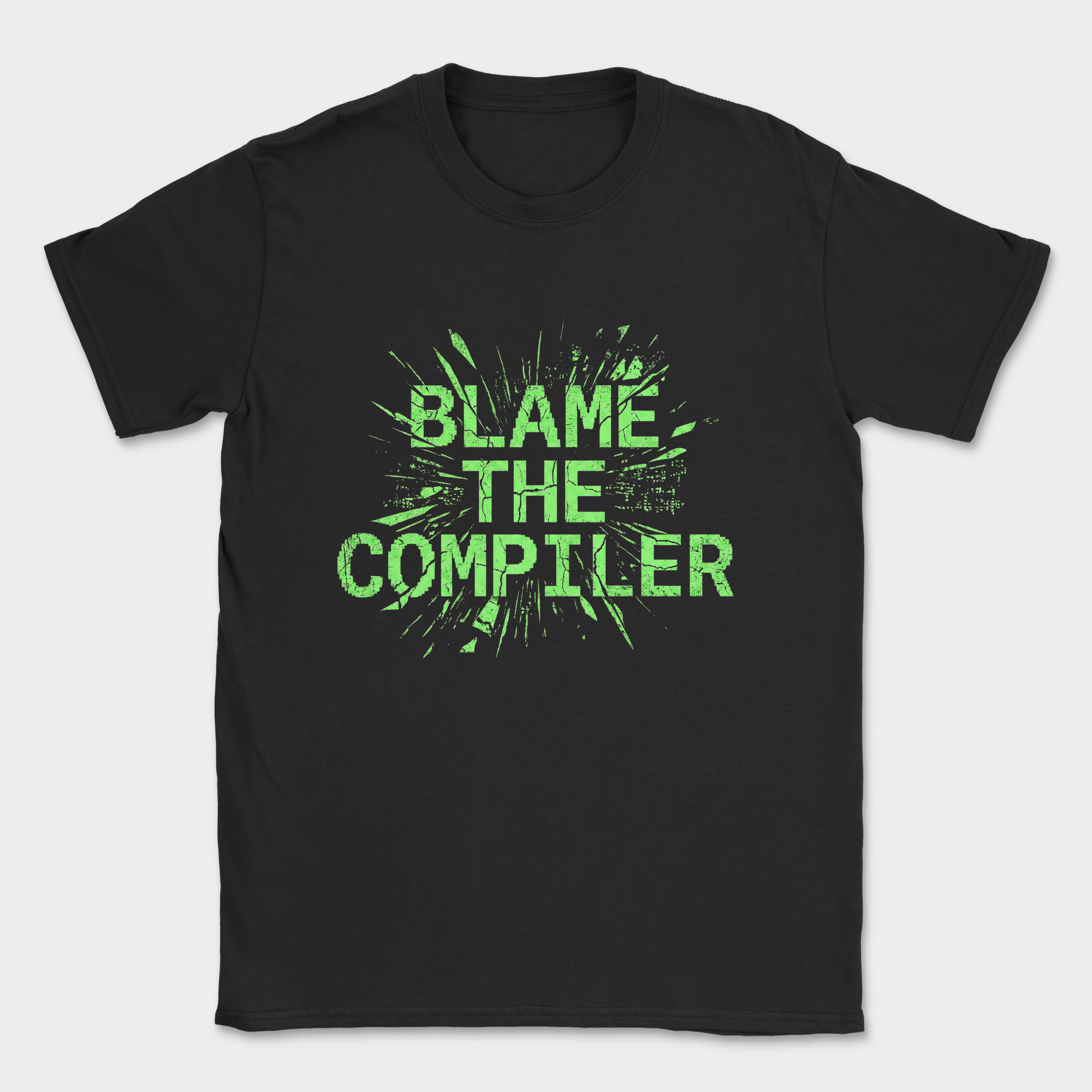 blame the compiler shirt — Black