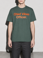 Chief Vibes Officer Graphic IT Nerd T-Shirt — Blue Spruce zoom