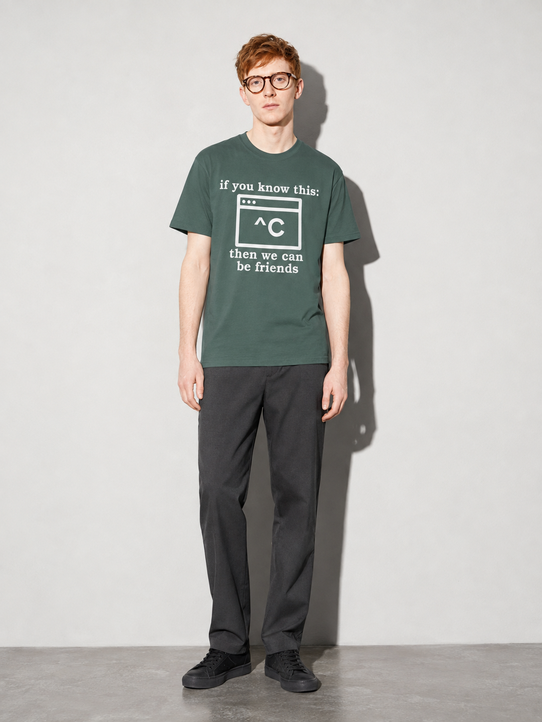 ^c Graphic IT Nerd T-Shirt — Blue Spruce full