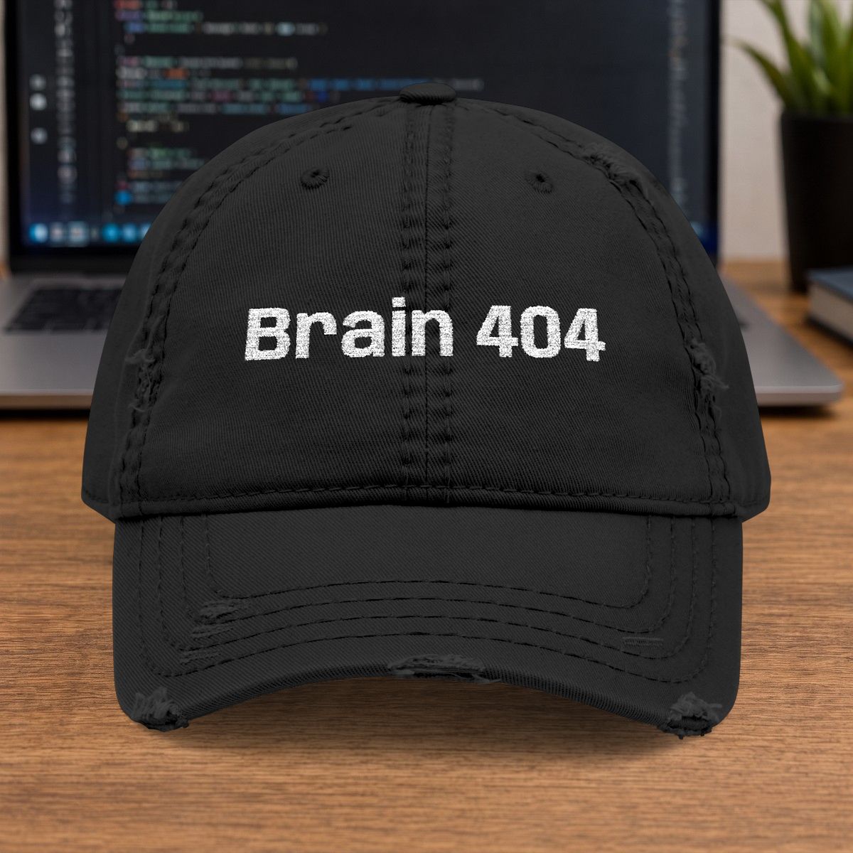 Brain 404 Embroidered Cap