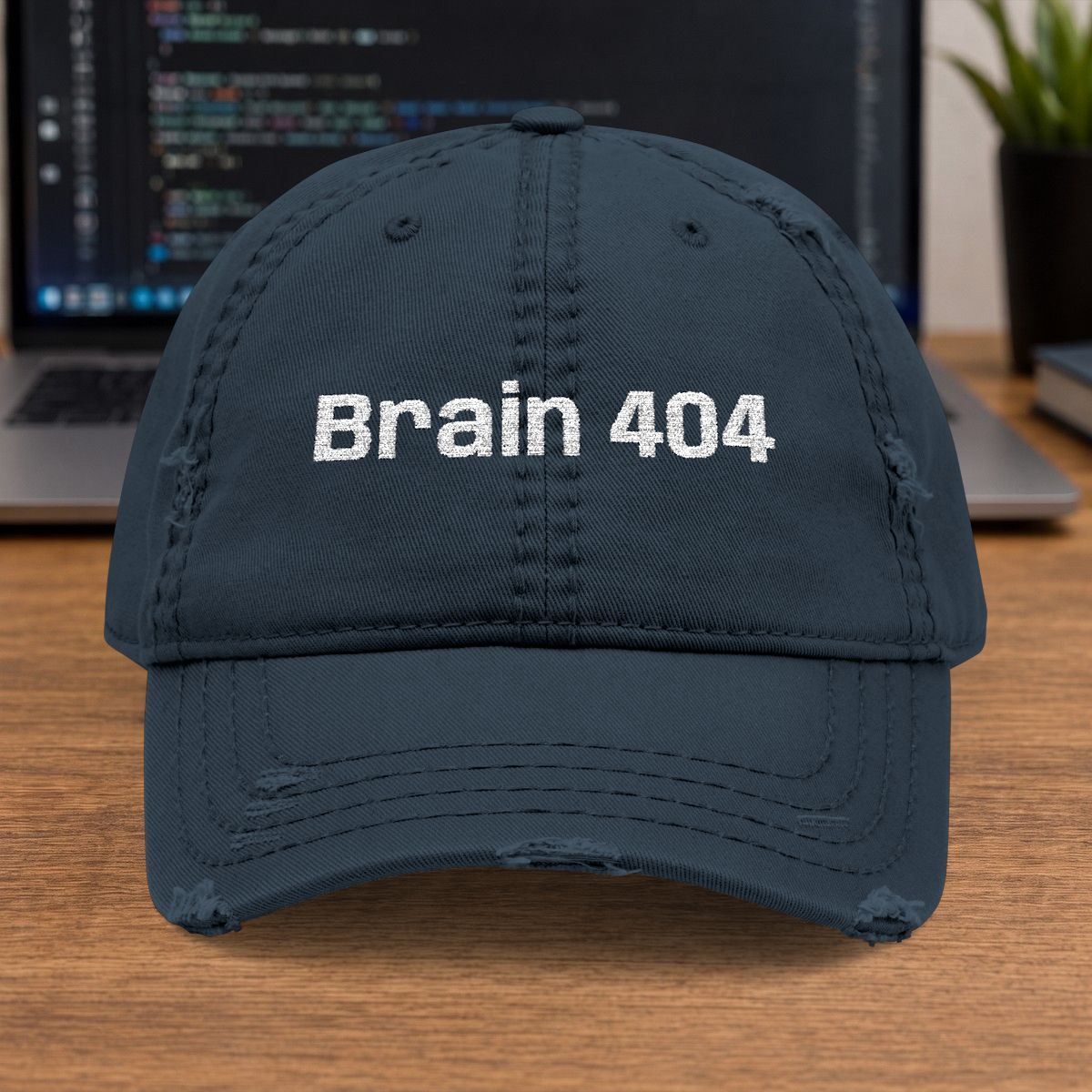 Brain 404 Embroidered Cap