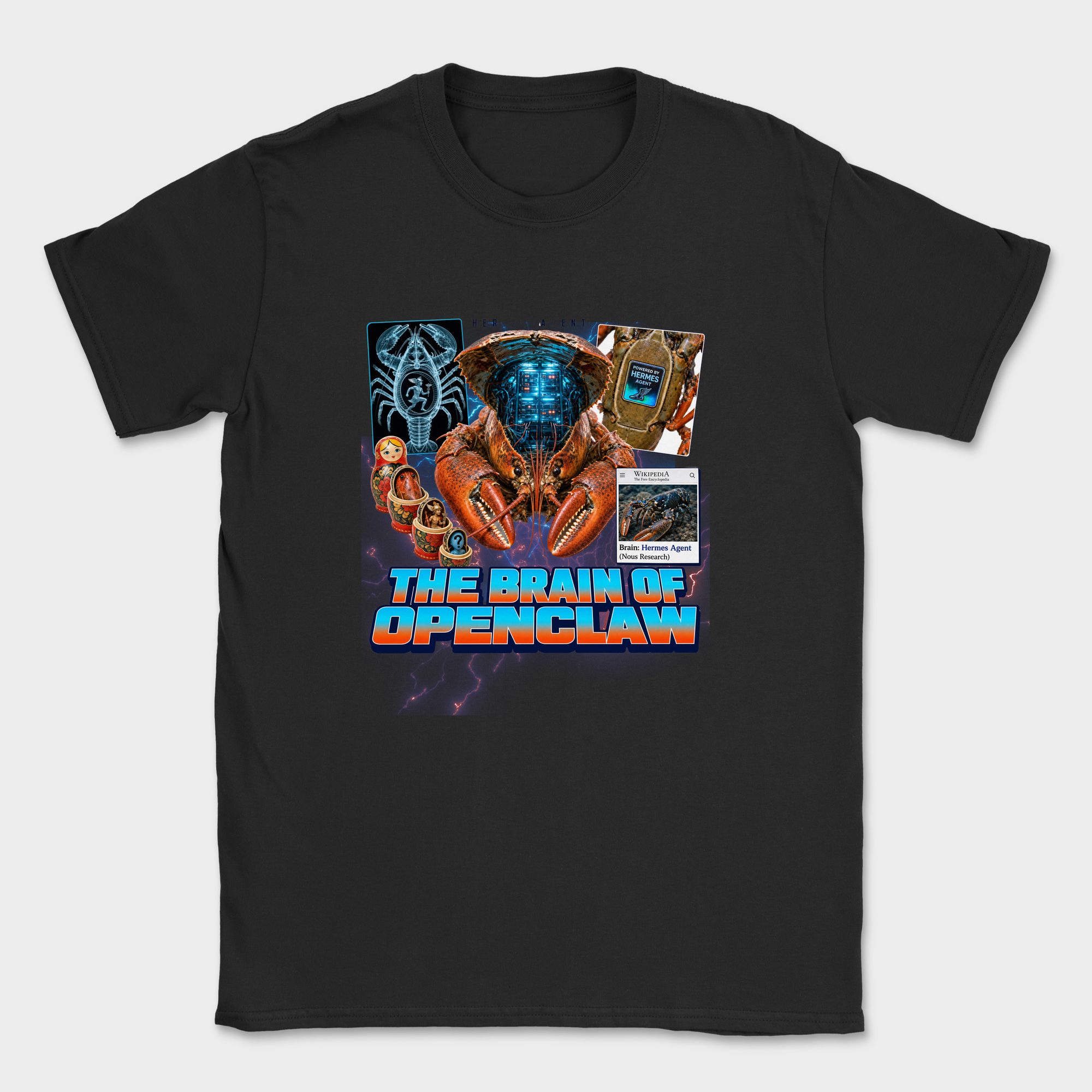 The Brain of OpenClaw Shirt — Black