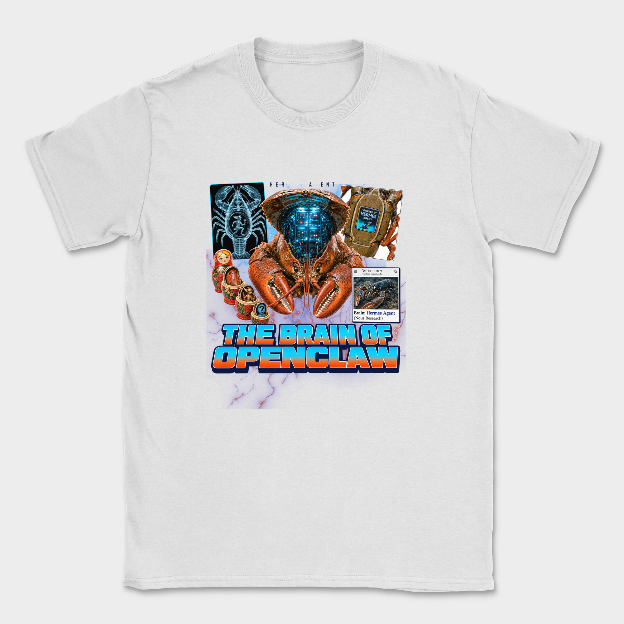 The Brain of OpenClaw Shirt — White