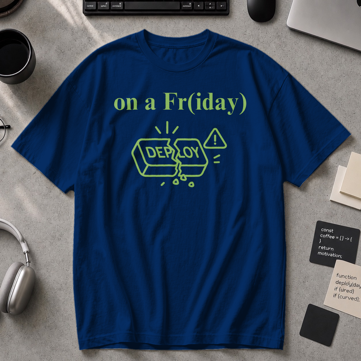 Breaking Prod on a friday Premium Shirt - True Navy