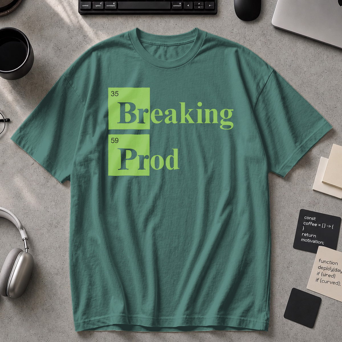 Breaking Prod Premium Shirt - Blue Spruce