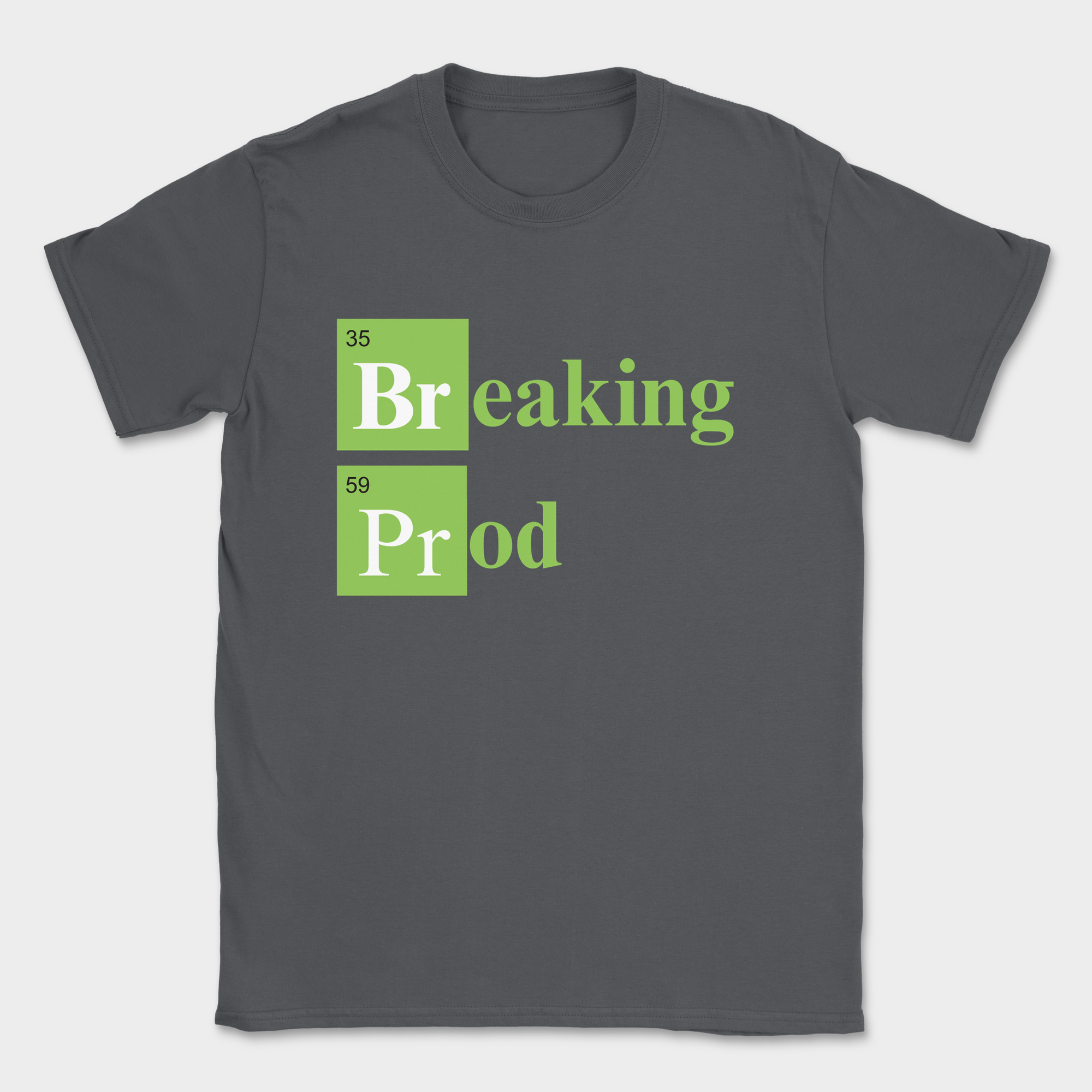 Breaking Prod shirt — Dark Heather Grey