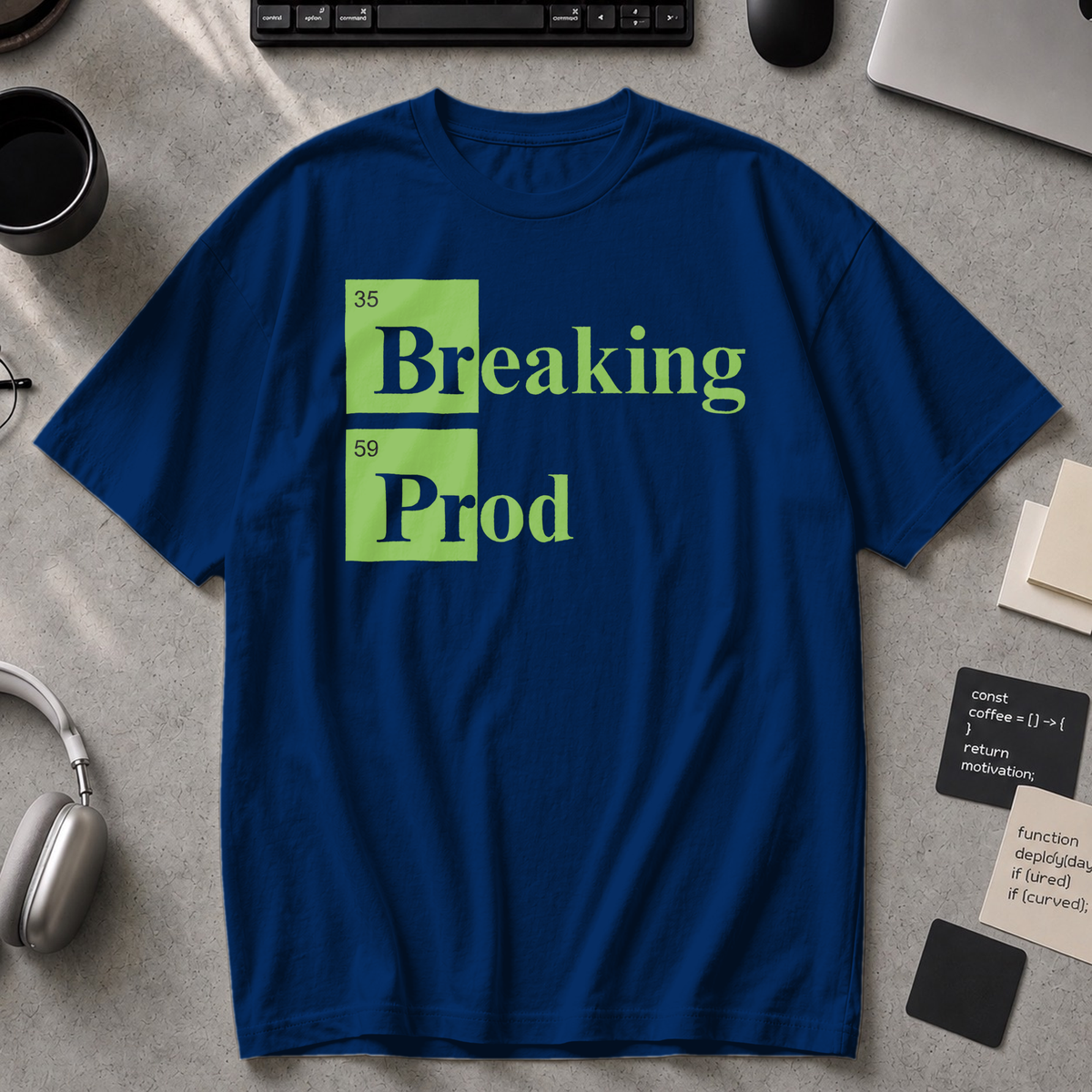 Breaking Prod Premium Shirt - True Navy