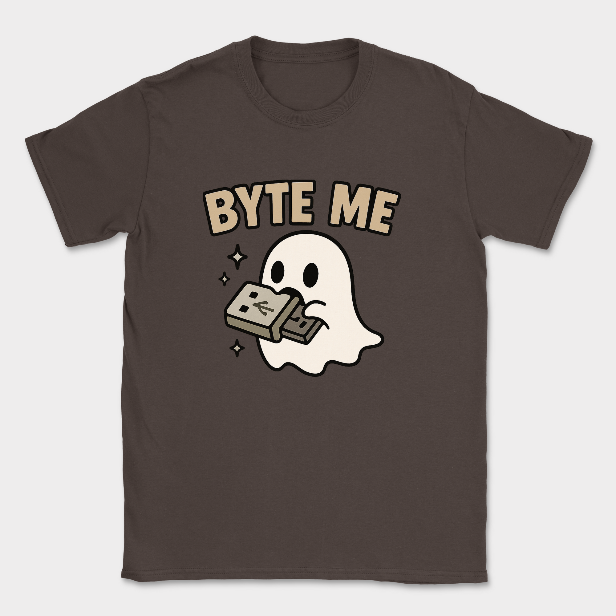 byte me shirt — Dark Chocolate