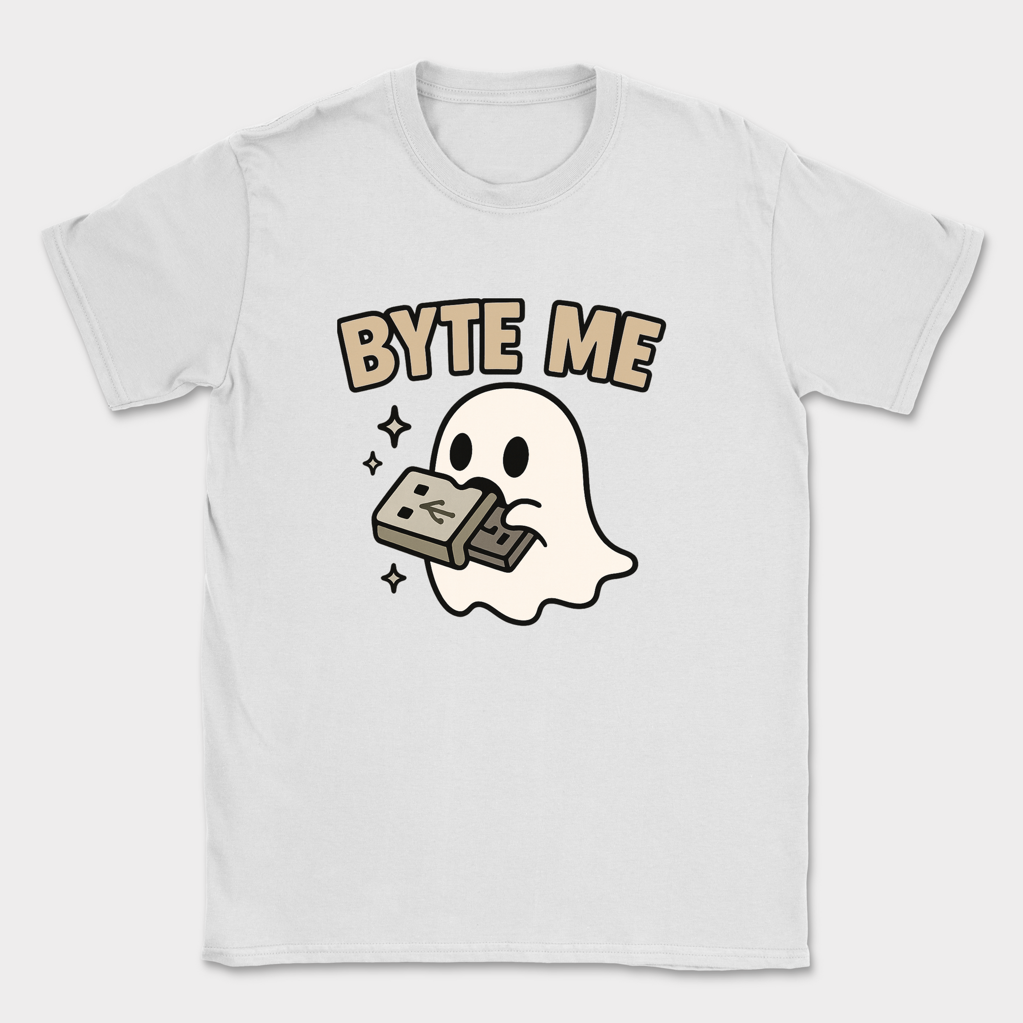 byte me shirt — White