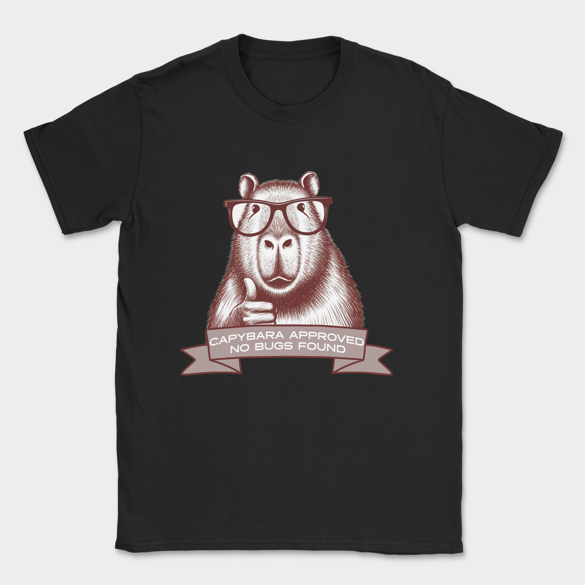 Capybara approved shirt — Black