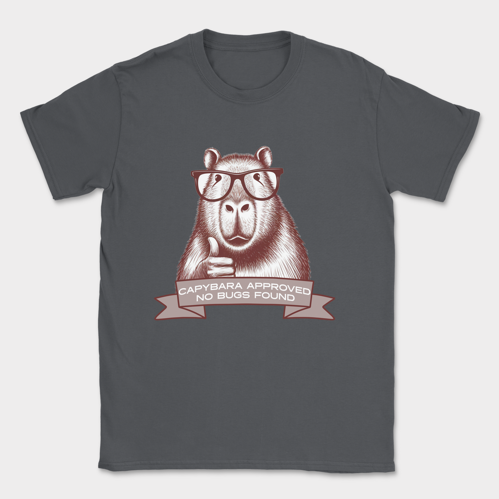 Capybara approved shirt — Dark Heather Grey