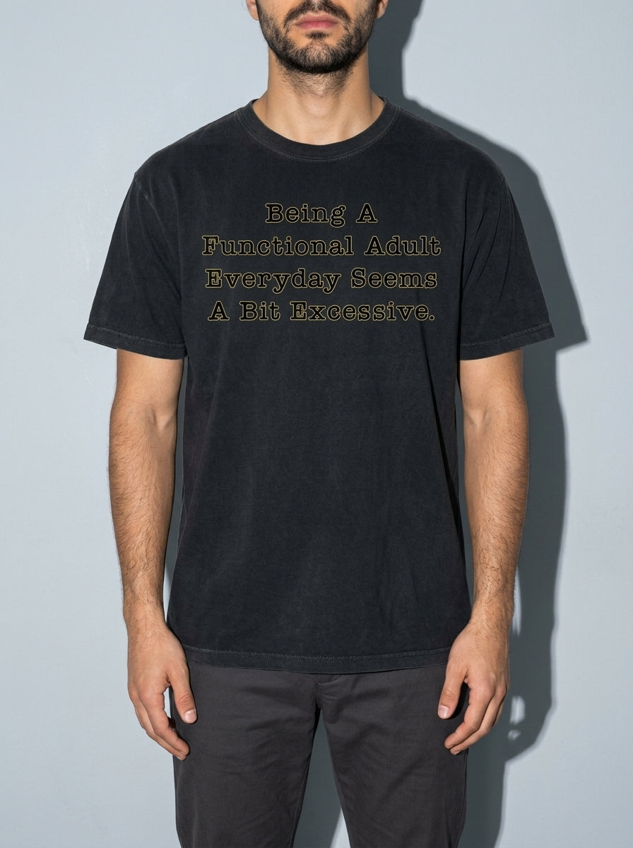 Functional Adult Premium Shirt - black--bust_to_thigh