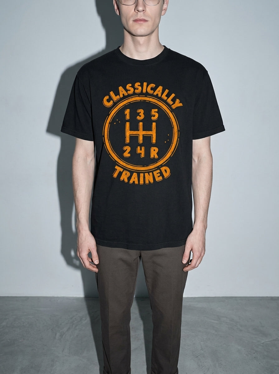 Classically Trained Premium Shirt - black--bust_to_thigh
