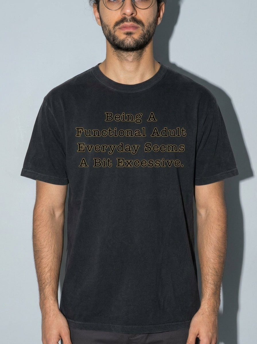 Functional Adult Premium Shirt - black--bust_to_thigh