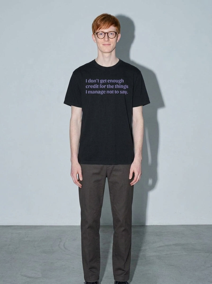 Not Enough Credit Premium Shirt - black--main