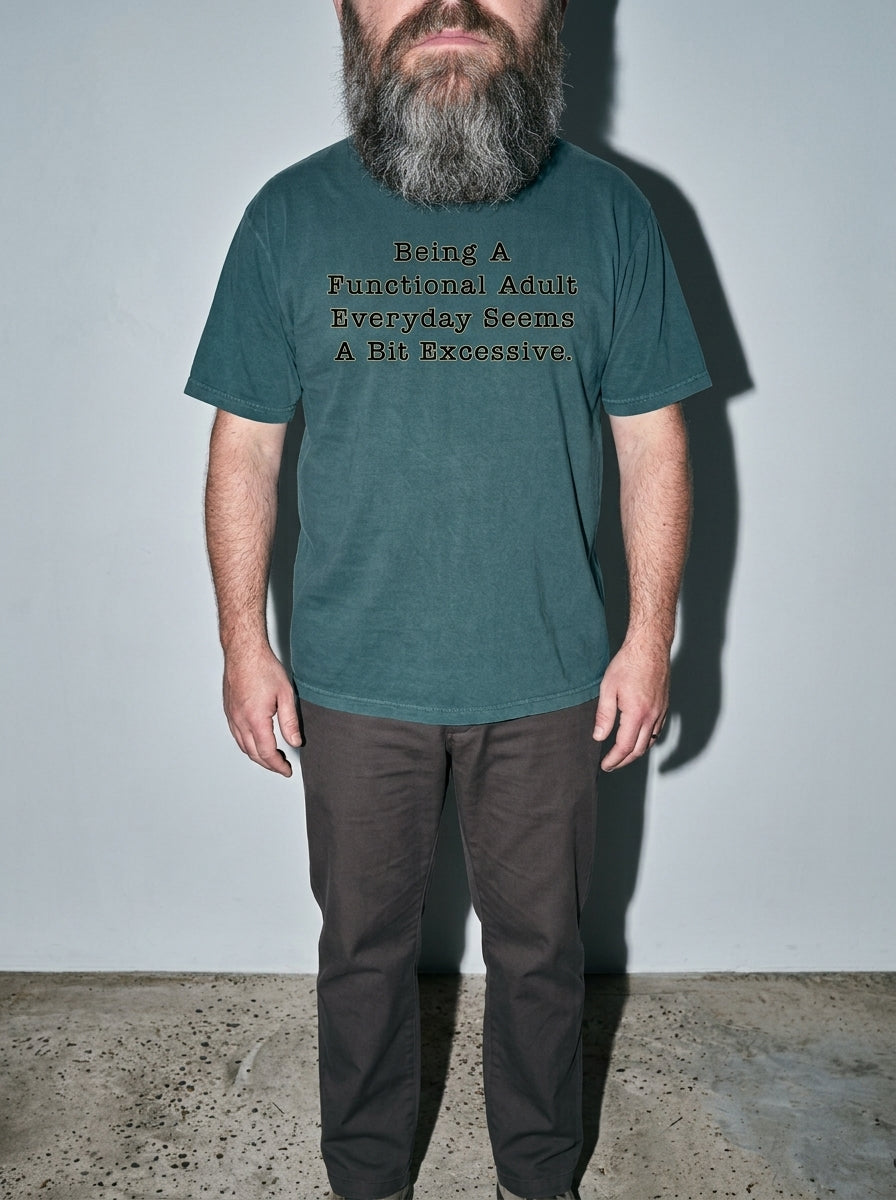Functional Adult Premium Shirt - blue-spruce--bust_to_thigh