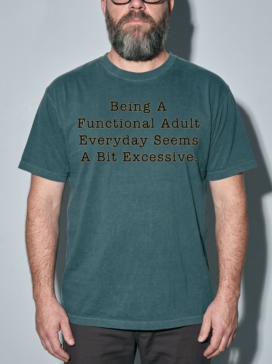 Functional Adult Premium Shirt - blue-spruce--bust_to_thigh