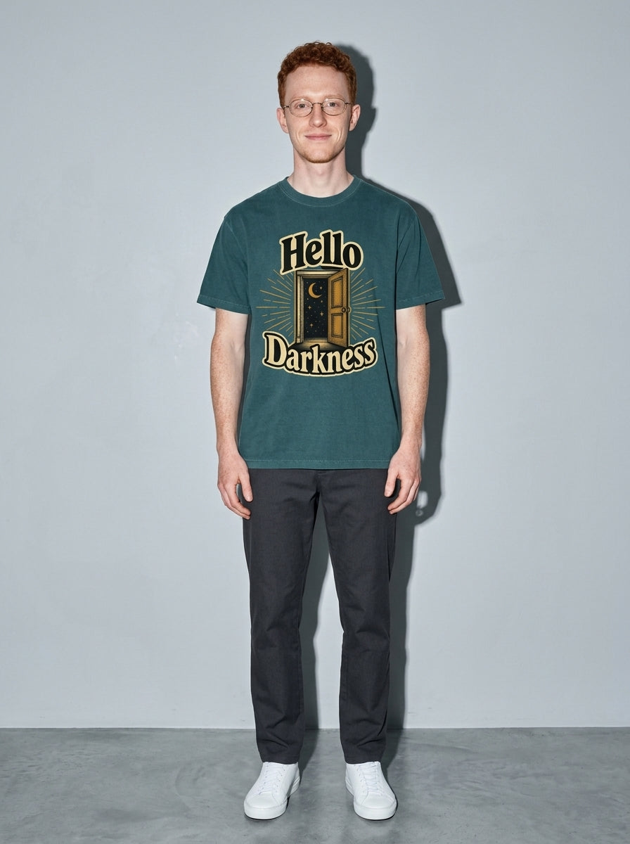 Hello Darkness Premium Shirt - blue-spruce--main
