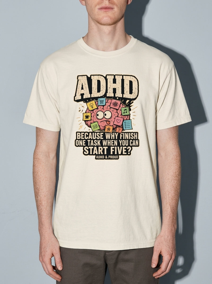 ADHD & Proud Premium Shirt - ivory--bust_to_thigh