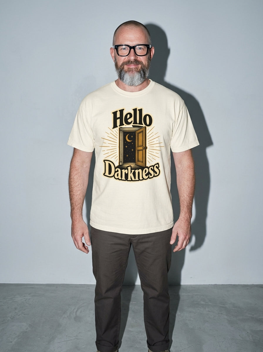 Hello Darkness Premium Shirt - ivory--main