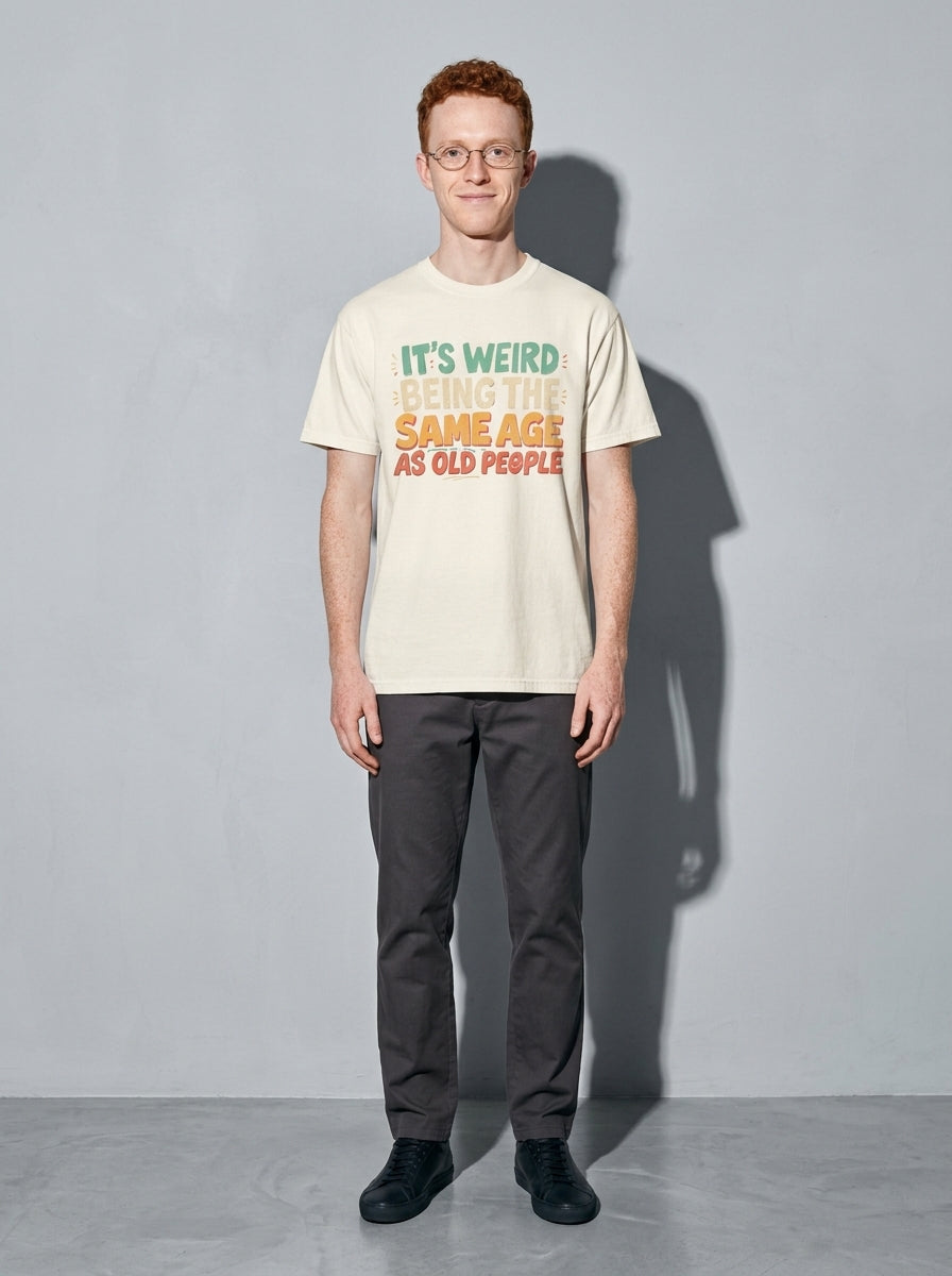 Same Age as Old People Premium Shirt - ivory--main