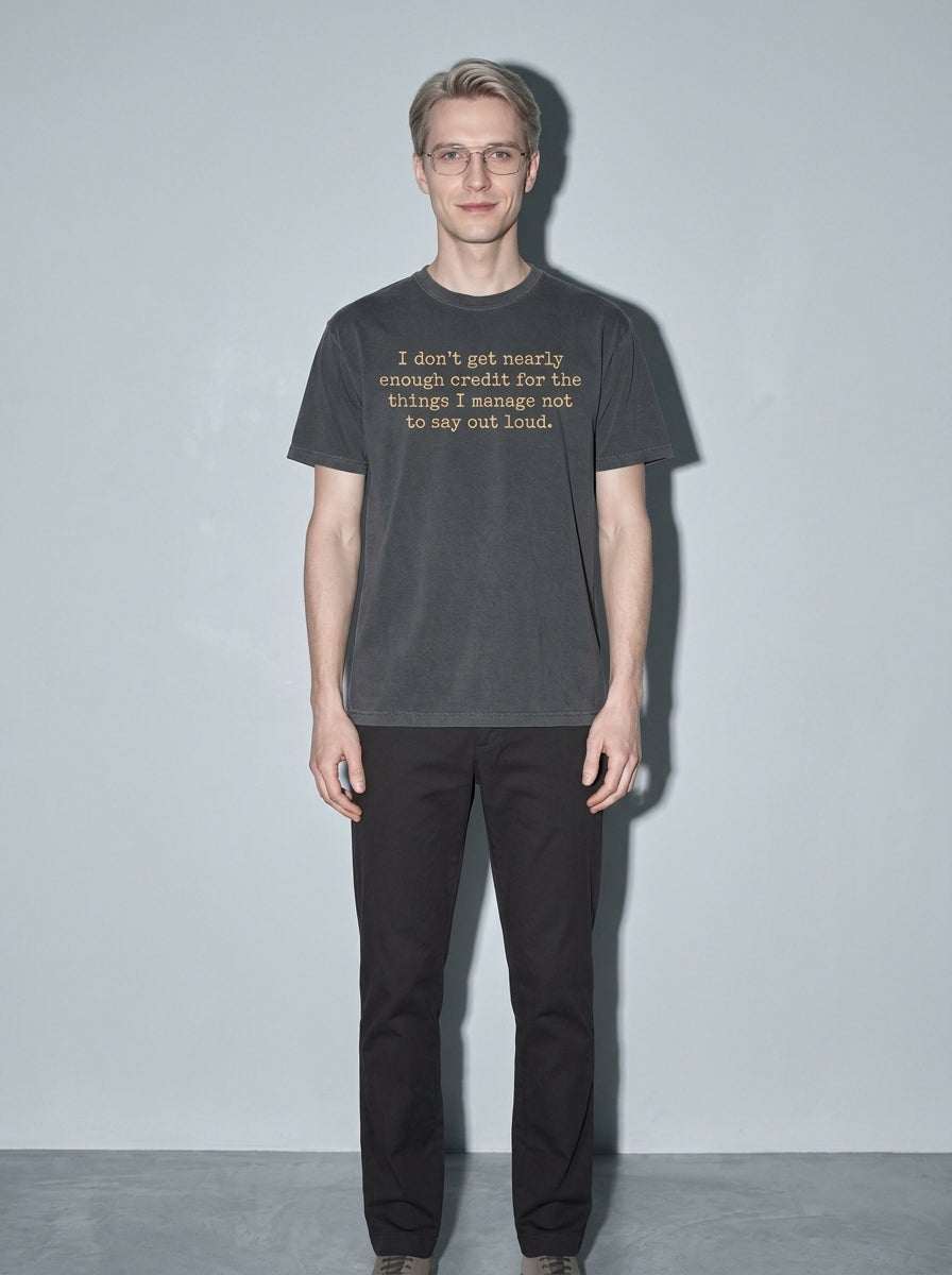 Nearly Enough Credit Premium Shirt - pepper--main