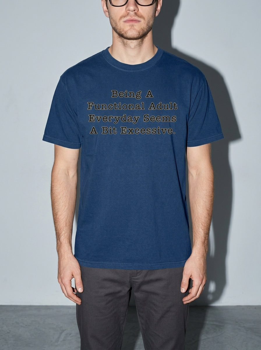 Functional Adult Premium Shirt - true-navy--bust_to_thigh