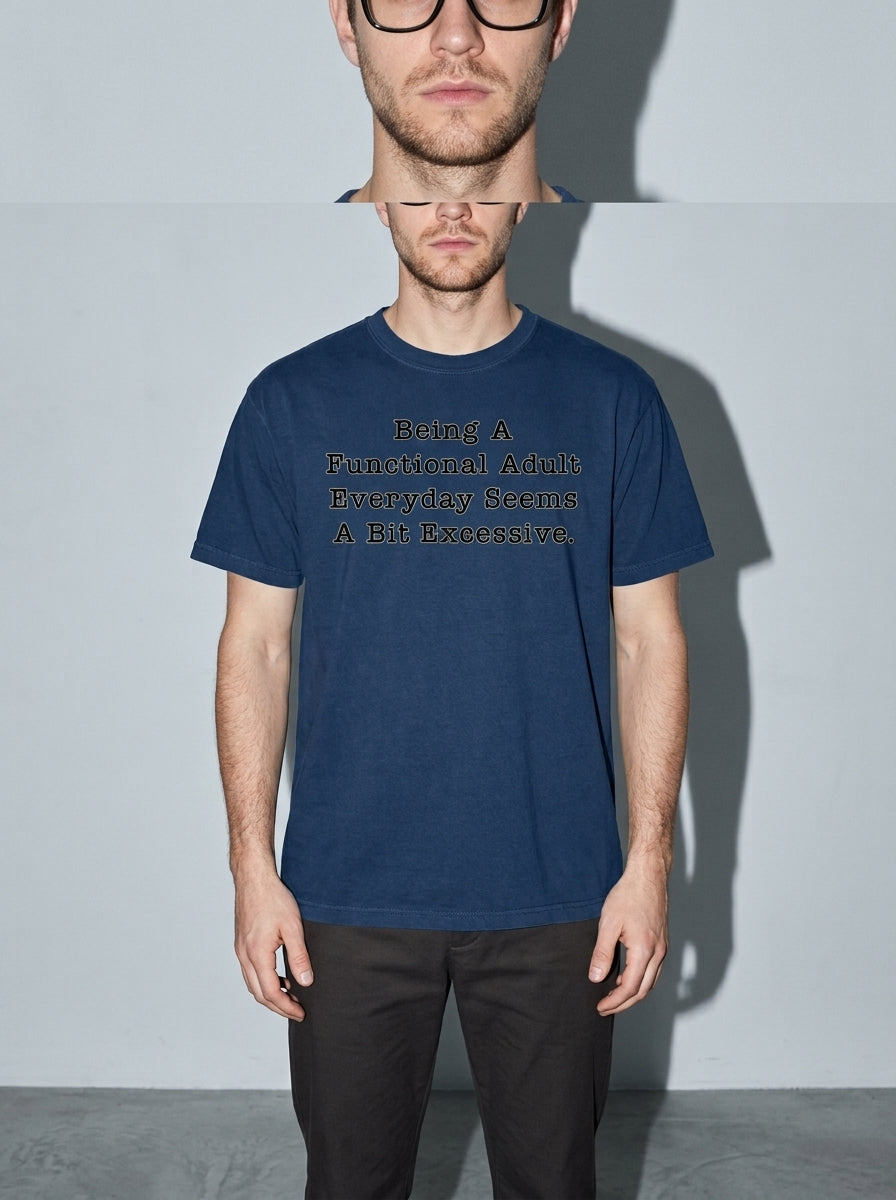 Functional Adult Premium Shirt - true-navy--bust_to_thigh