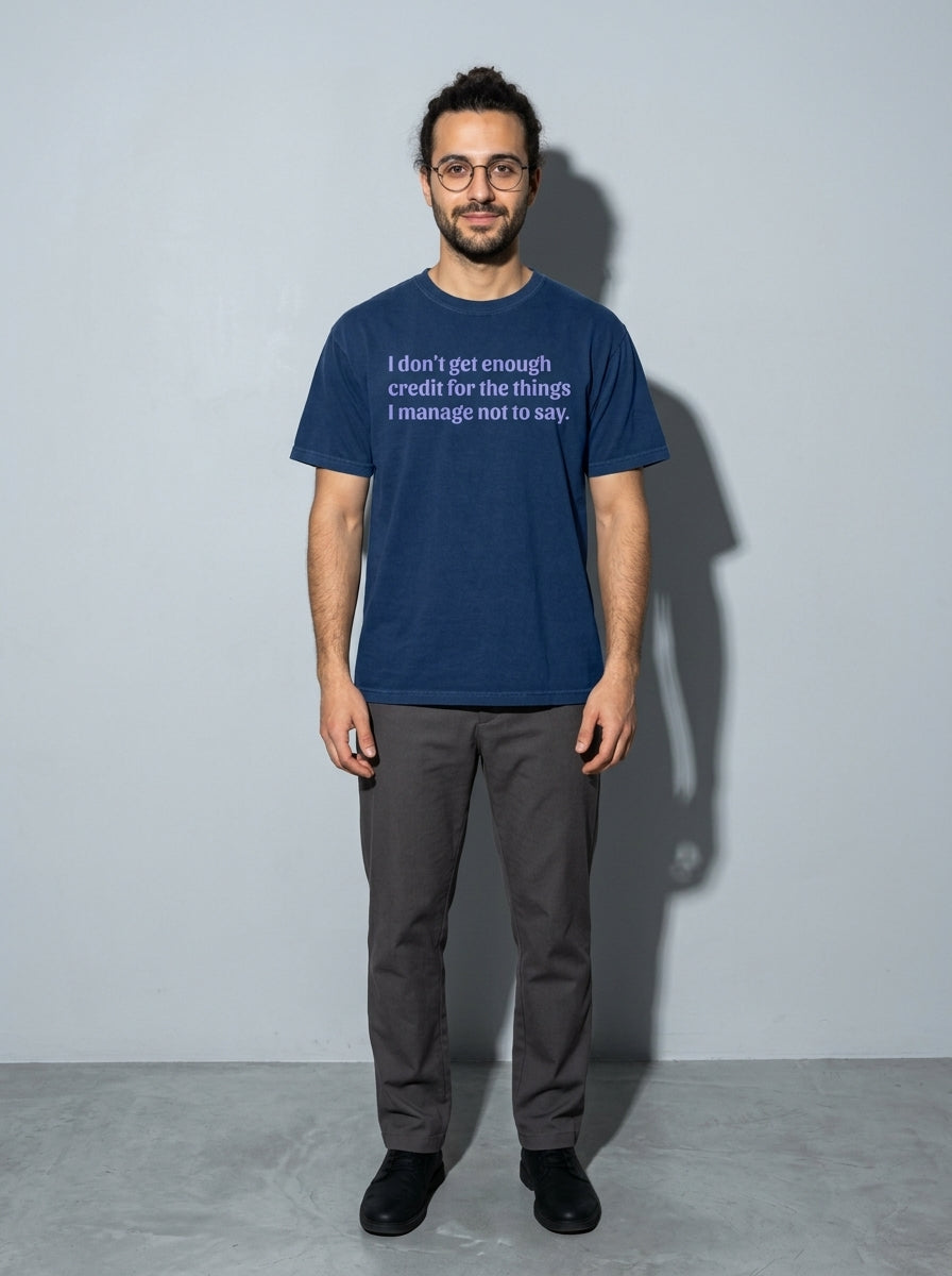 Not Enough Credit Premium Shirt - true-navy--main