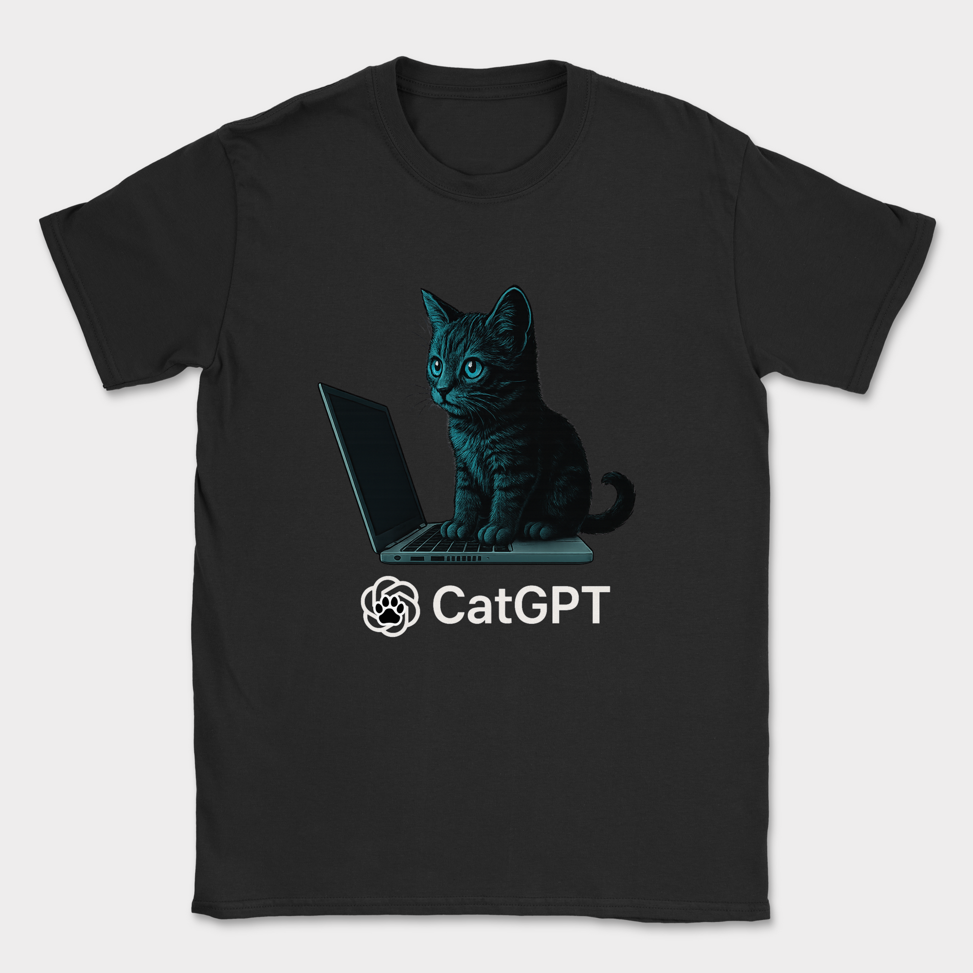 catGPT shirt — Black