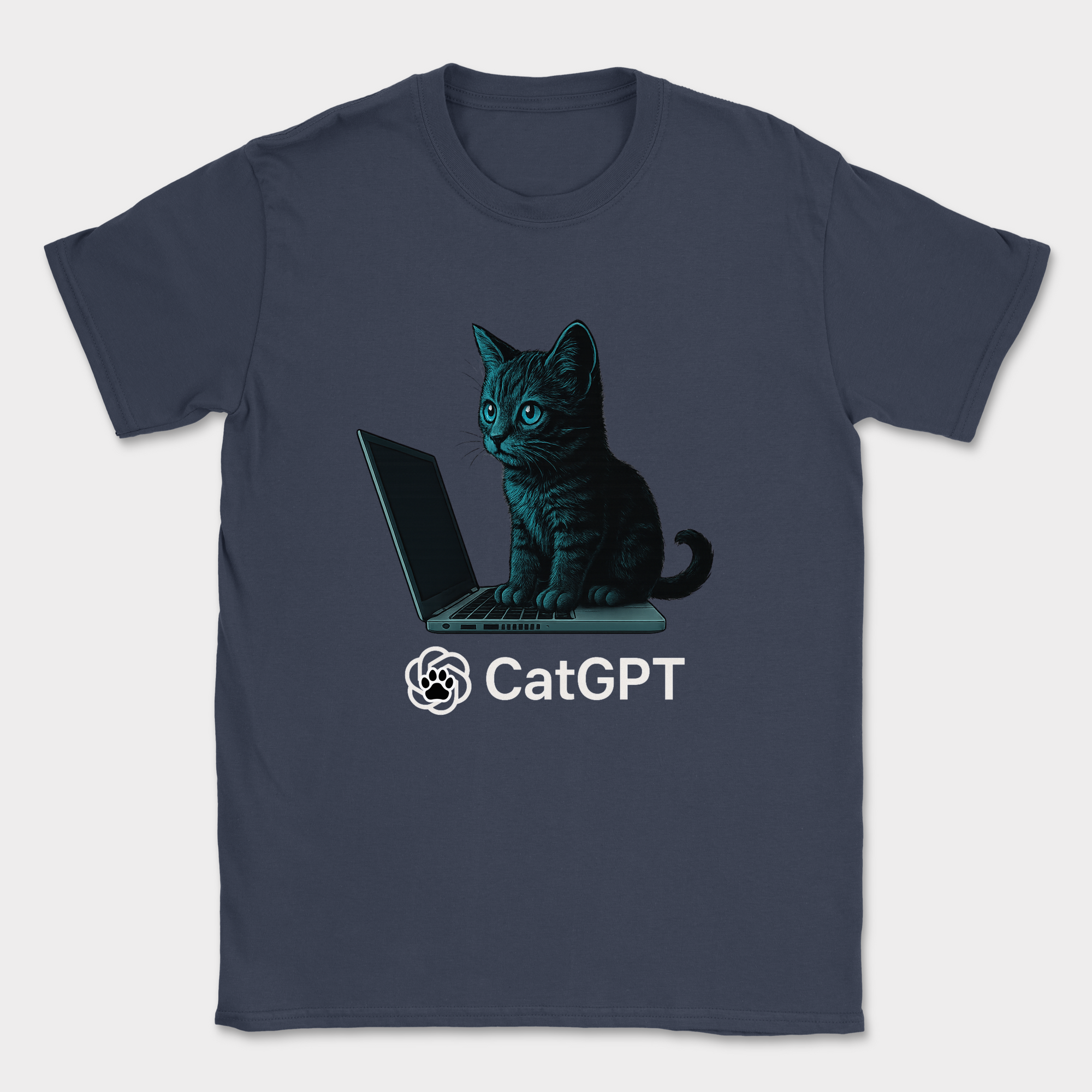 catGPT shirt — Navy