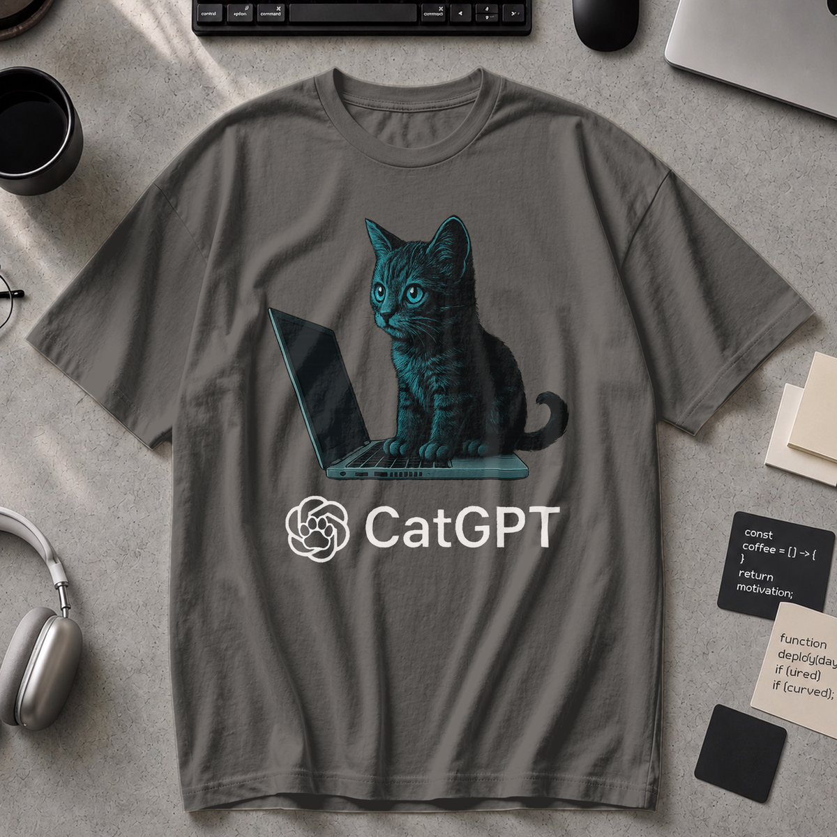 catGPT Premium Shirt - Pepper