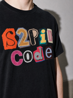 s2pid code Graphic IT Nerd T-Shirt — black macro
