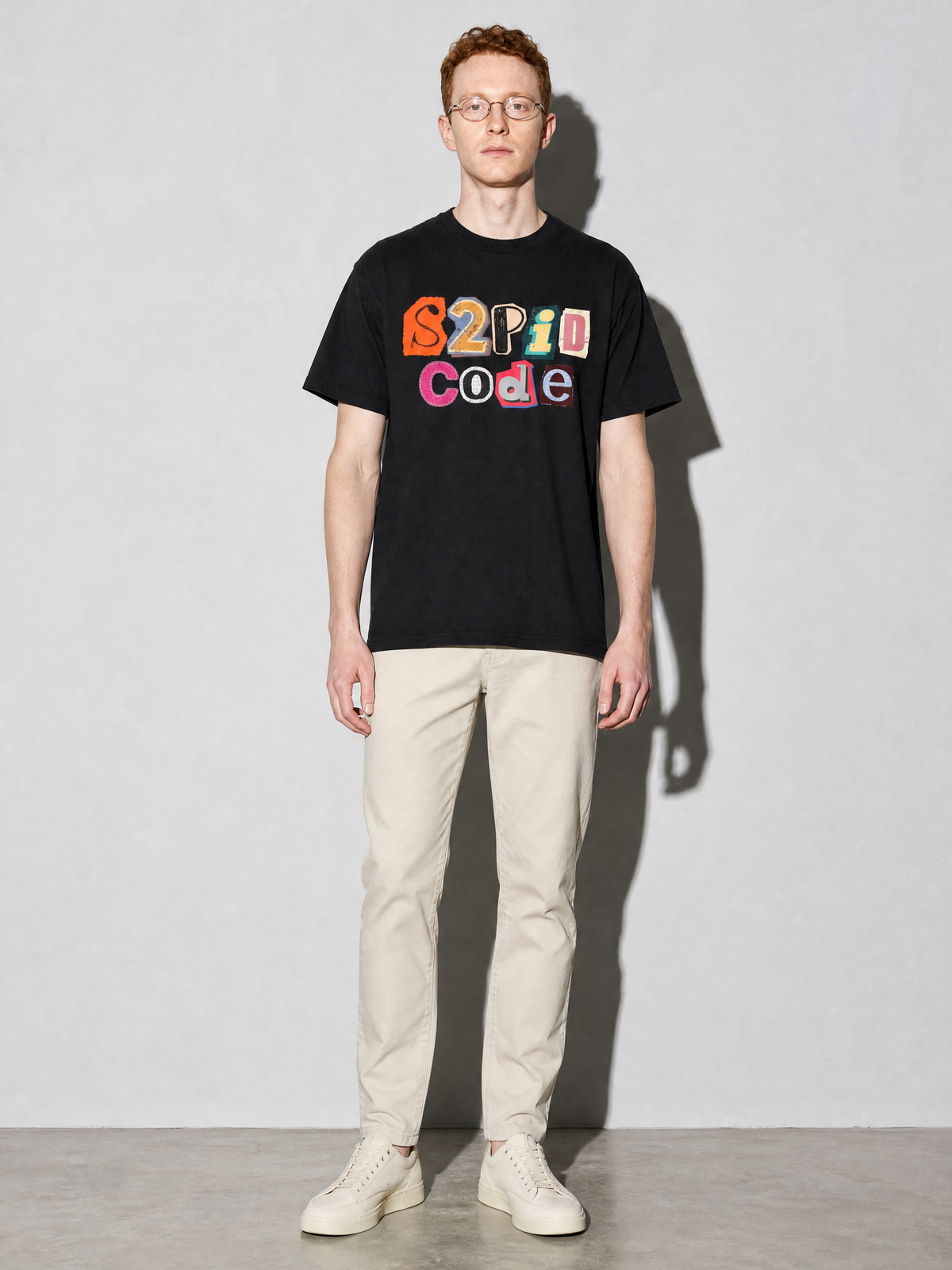 s2pid code Graphic IT Nerd T-Shirt — black main