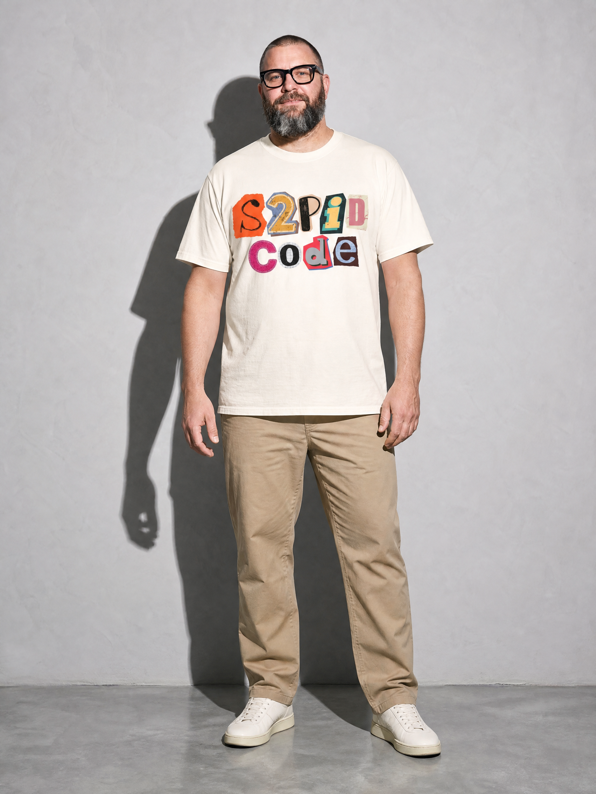 s2pid code Graphic IT Nerd T-Shirt — ivory main