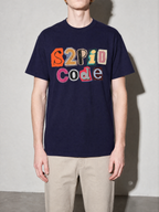 s2pid code Graphic IT Nerd T-Shirt — true-navy bust to thigh