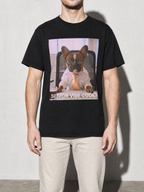 Senior Vibe Coder Graphic IT Nerd T-Shirt — black bust to thigh